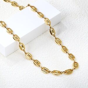 18K Gold Plated Stainless Steel Link Chain Necklace